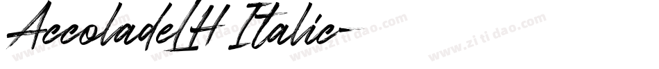 AccoladeLH Italic字体转换